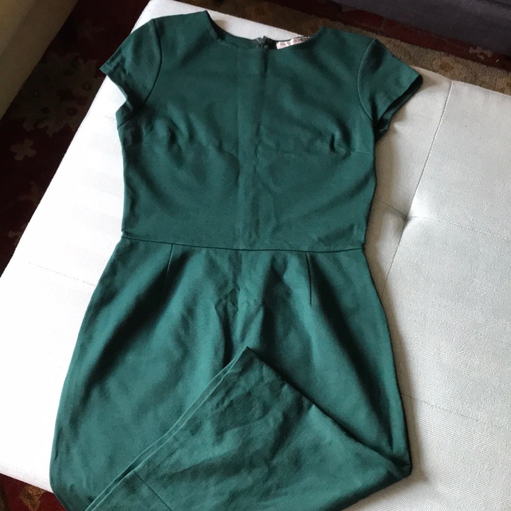 Necessary Objects Green Body Con Midi Dress